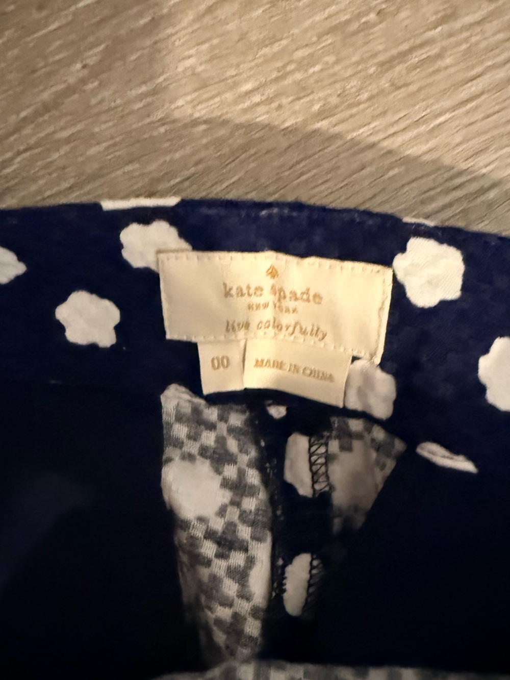 kate spade Navy Blue Polka Dot Leggings - Picture 4 of 5